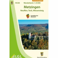 Hot W238 METZINGEN - NEUFFEN, TECK, WIESENSTEIG - Wanderkarte Wanderkarten Und Winterkarten|Wanderkarten Und Winterkarten