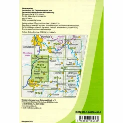 Wanderkarten Und Winterkarten|Wanderkarten Und Winterkarten^W210 WANDERKARTE 1:25 000 BRUCHSAL