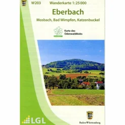 Best W203 WANDERKARTE 1:25 000 EBERBACH Wanderkarten Und Winterkarten|Wanderkarten Und Winterkarten
