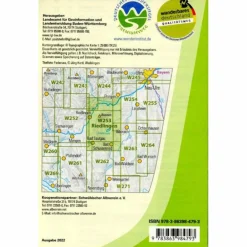 Wanderkarten Und Winterkarten|Wanderkarten Und Winterkarten^W253 WANDERKARTE 1:25 000 RIEDLINGEN