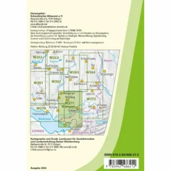 Wanderkarten Und Winterkarten|Wanderkarten Und Winterkarten^W271 WANGEN IM ALLGÄU - WALDBURG, LINDAU (BODENSEE) - Wanderkarte