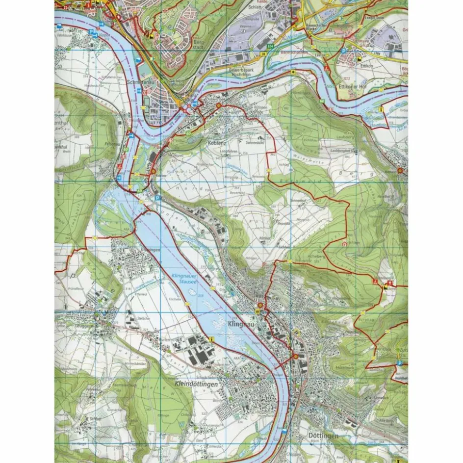 Wanderkarten Und Winterkarten|Wanderkarten Und Winterkarten^WALDSHUT-TIENGEN 1:25 000 - Wanderkarte