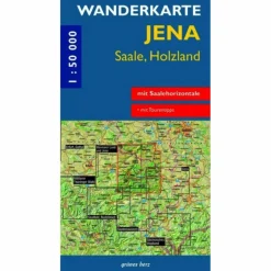 Wanderkarten Und Winterkarten|Wanderkarten Und Winterkarten^WANDERKARTE JENA, SAALE, HOLZLAND