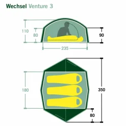 Clearance VENTURE 3 - Kuppelzelt 3-Personen-Zelte|3-Jahreszeiten-Zelte