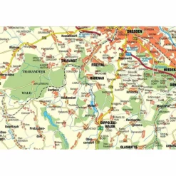 Fahrradkarten|Wanderkarten Und Winterkarten^WEIßERITZTÄLER THARANDER WALD - Wanderkarte