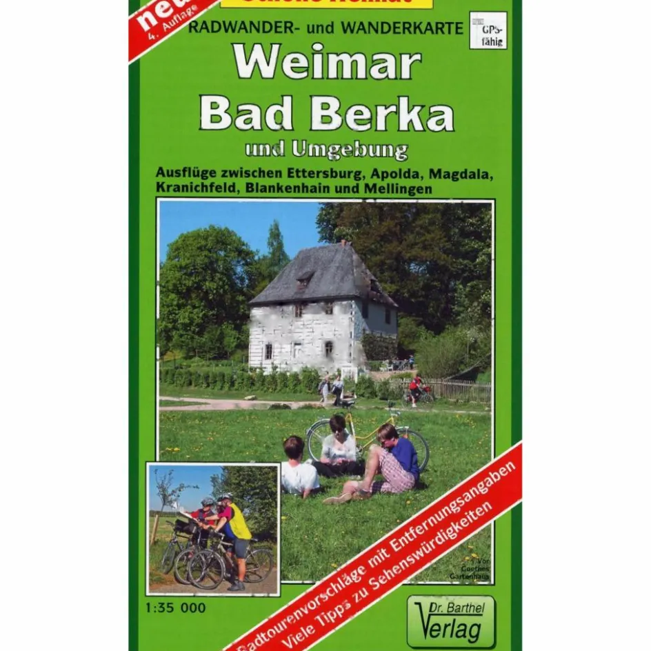 Online WEIMAR, BAD BERKA UND UMGEBUNG 1:35.000 - Wanderkarte Fahrradkarten|Wanderkarten Und Winterkarten