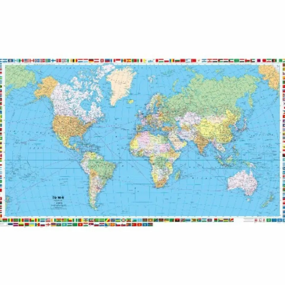 Wandkarten Und Poster^WELT POLITISCH POSTER 1:50 MIO. - Wand Karte