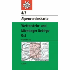 Wanderkarten Und Winterkarten|Wanderkarten Und Winterkarten^WETTERSTEIN- UND MIEMINGER GEBIRGE, OST