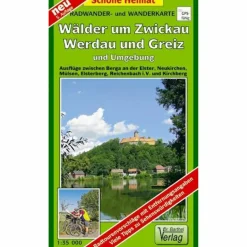 Clearance WÄLDER UM ZWICKAU, WERDAU UND GREIZ UND UMGEBUNG - Wanderkarte Fahrradkarten|Wanderkarten Und Winterkarten