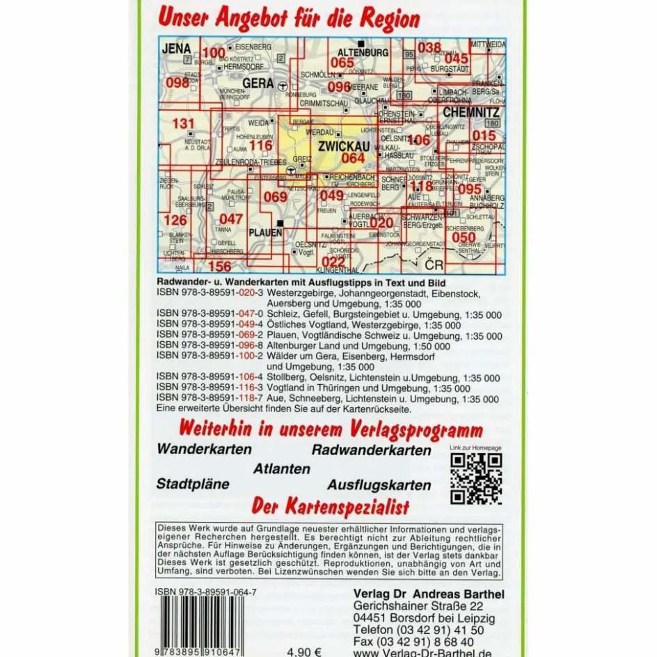 Clearance WÄLDER UM ZWICKAU, WERDAU UND GREIZ UND UMGEBUNG - Wanderkarte Fahrradkarten|Wanderkarten Und Winterkarten