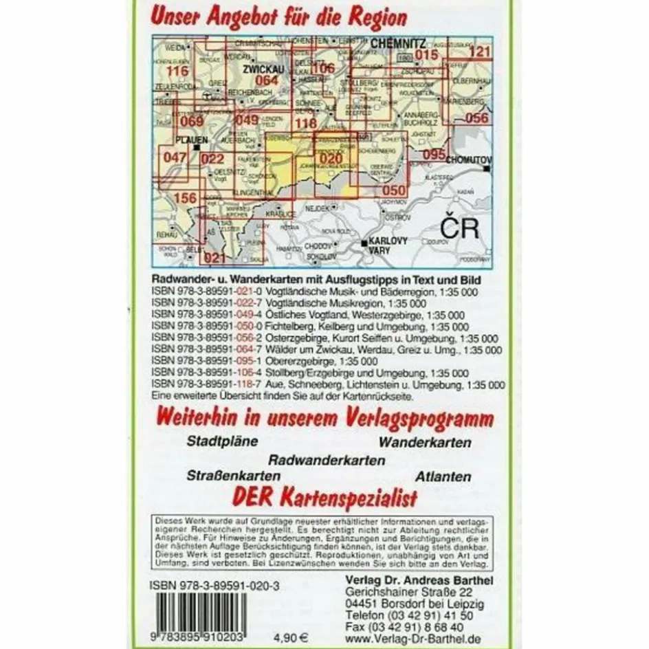 Fahrradkarten|Winterkarten^ZENTRALERZGEBIRGE, WESTTEIL 1 : 35 000. - Winterwanderkarte