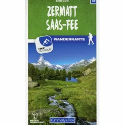 Wanderkarten Und Winterkarten|Wanderkarten Und Winterkarten^ZERMATT - SAAS-FEE 49 WANDERKARTE 1:40 000 MATT LAMINIERT - Wanderkarte