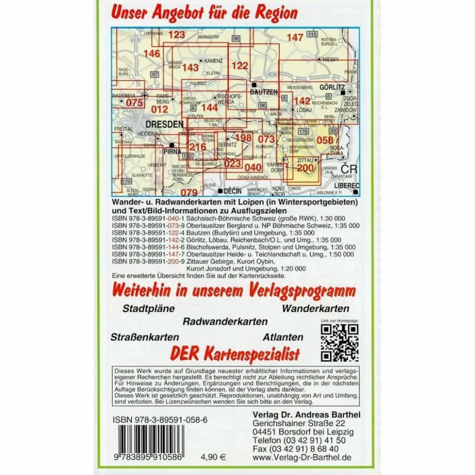 New ZITTAUER GEBIRGE, SPREEQUELLGEBIET UND UMGEBUNG - Wanderkarte Fahrradkarten|Wanderkarten Und Winterkarten