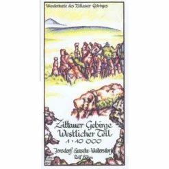 Wanderkarten Und Winterkarten|Wanderkarten Und Winterkarten^ZITTAUER GEBIRGE WESTLICHER TEIL - Wanderkarte